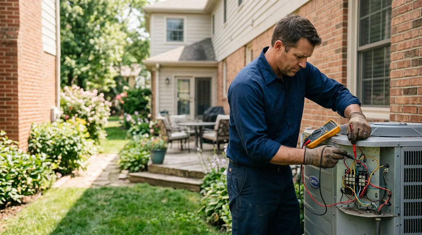 HVAC technician working near Pinedale, AZ